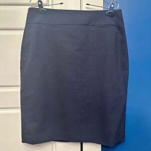 Banana Republic Navy Blue Straight Pencil Skirt Size 8